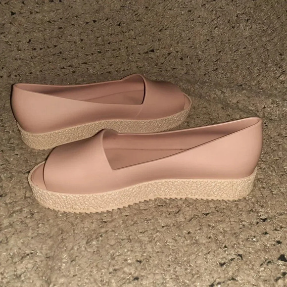 MELISSA-Puzzle Platform Sandals-Dusty Pink-Open Toe  Slip On-Sz 6-Excellent - Picture 5 of 8